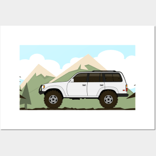 fj80 Land Cruiser retro Posters and Art